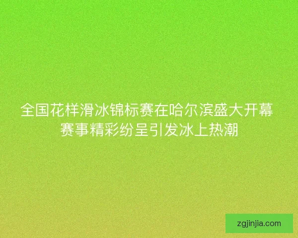 全国花样滑冰锦标赛在哈尔滨盛大开幕 赛事精彩纷呈引发冰上热潮